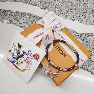 Louis Vuitton 2025 LV x TM Murakami Cherry Blossom Bracelet 19 NEW with Stickers